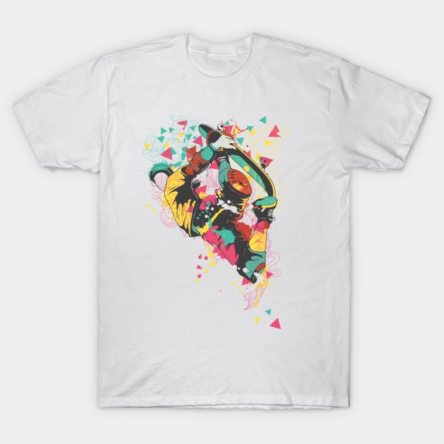 Skateboarding T-Shirt by CoffeeandTeas